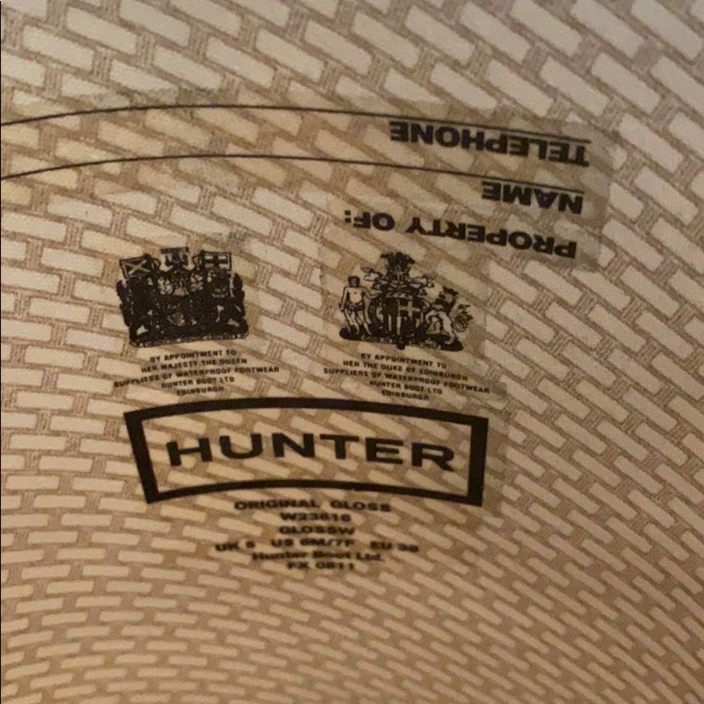 ☔️ Hunter black gloss rainboots - Picture 4 of 7